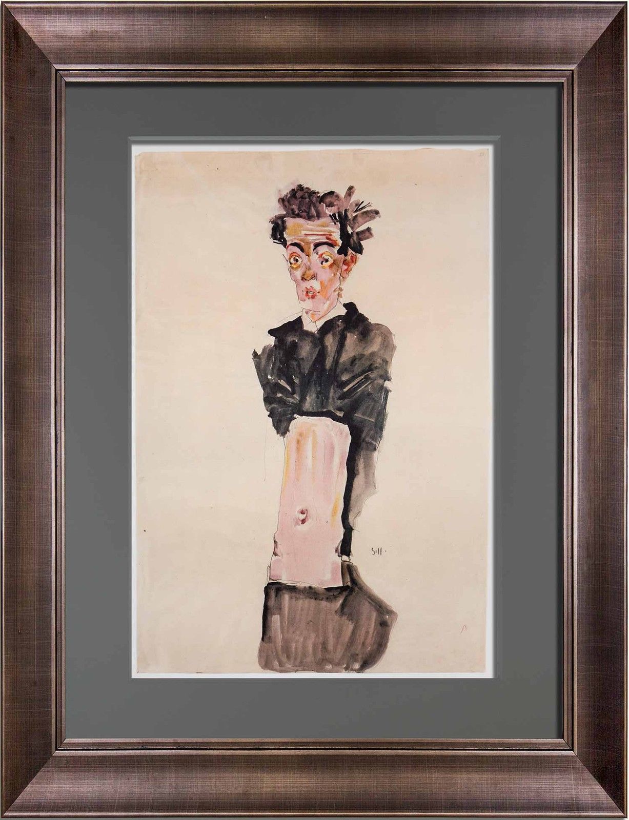 Egon Schiele Lithograph "Self Portrait" 1911