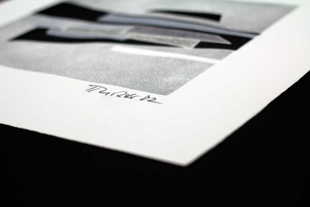 Hans RICHTER Original ETCHING Hand SIGNED "As Mondrian..." w/Custom Frame