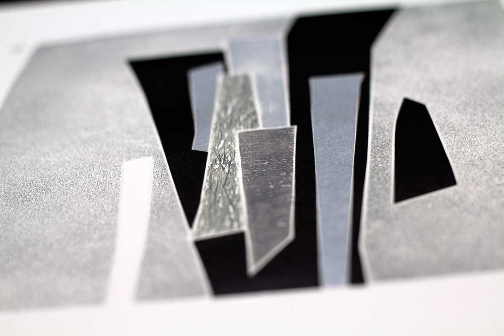 Hans RICHTER Original ETCHING Hand SIGNED "As Mondrian..." w/Custom Frame