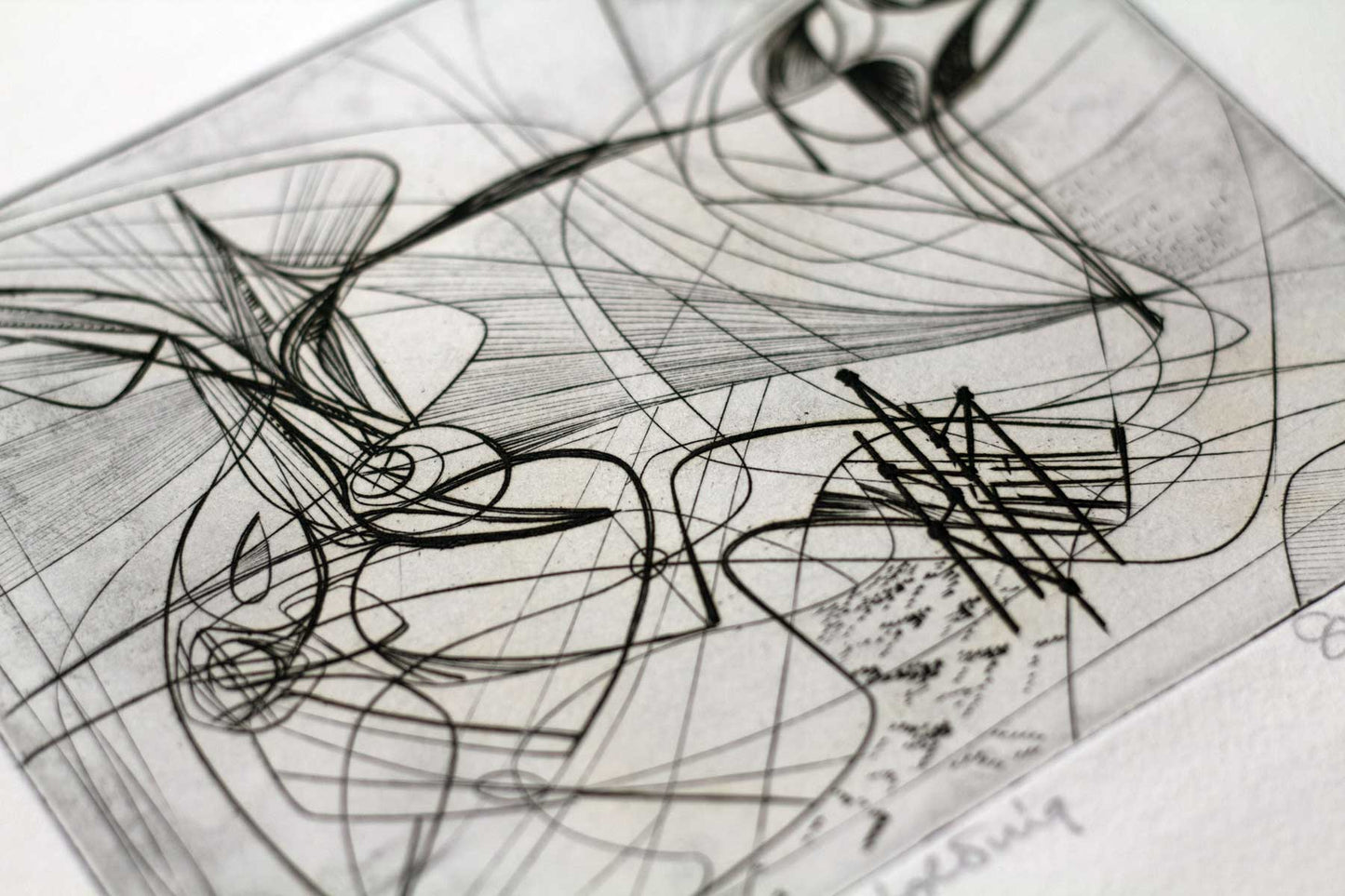 Stanley HAYTER Etching Hand SIGNED Ltd. Edition w/Custom Archival FRAME