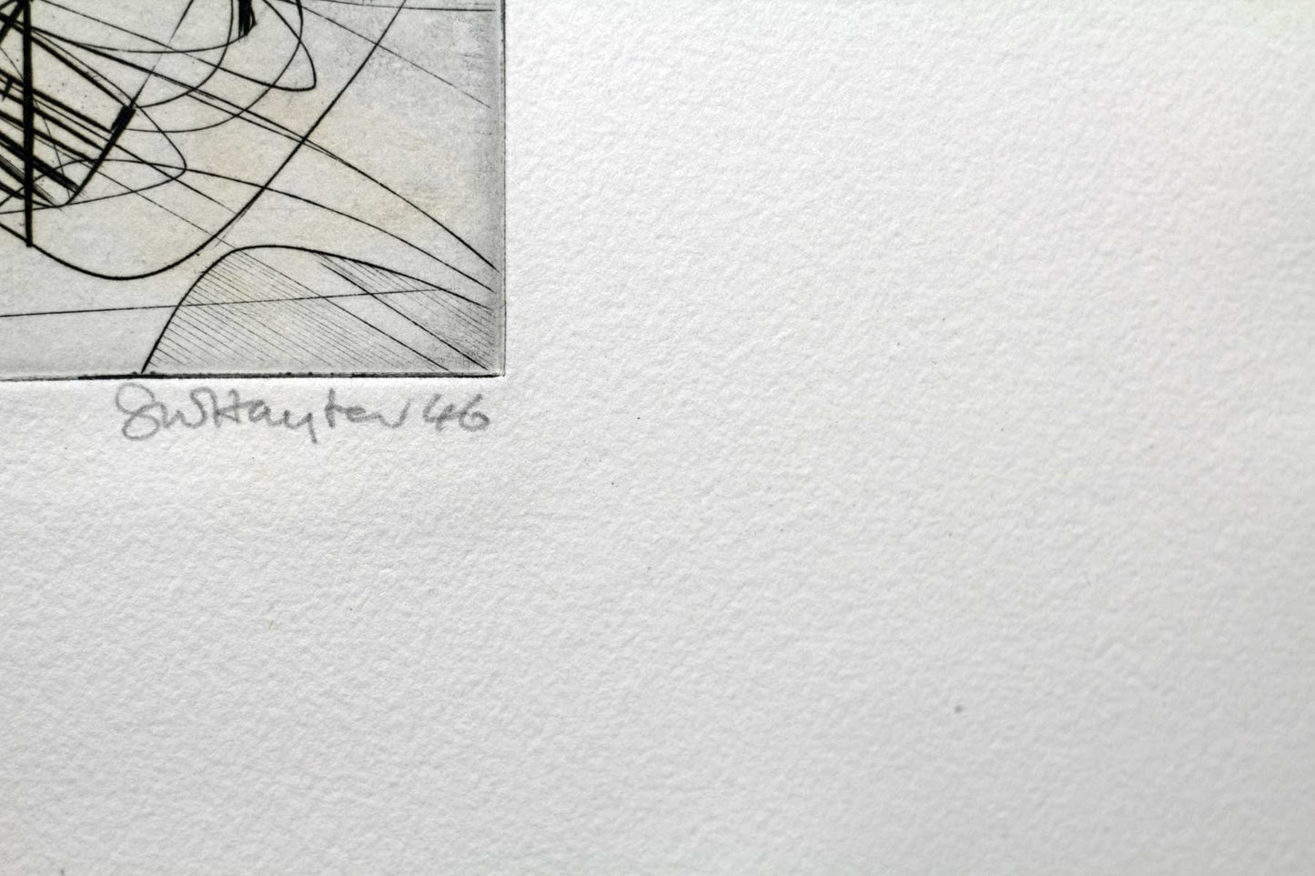 Stanley HAYTER Etching Hand SIGNED Ltd. Edition w/Custom Archival FRAME