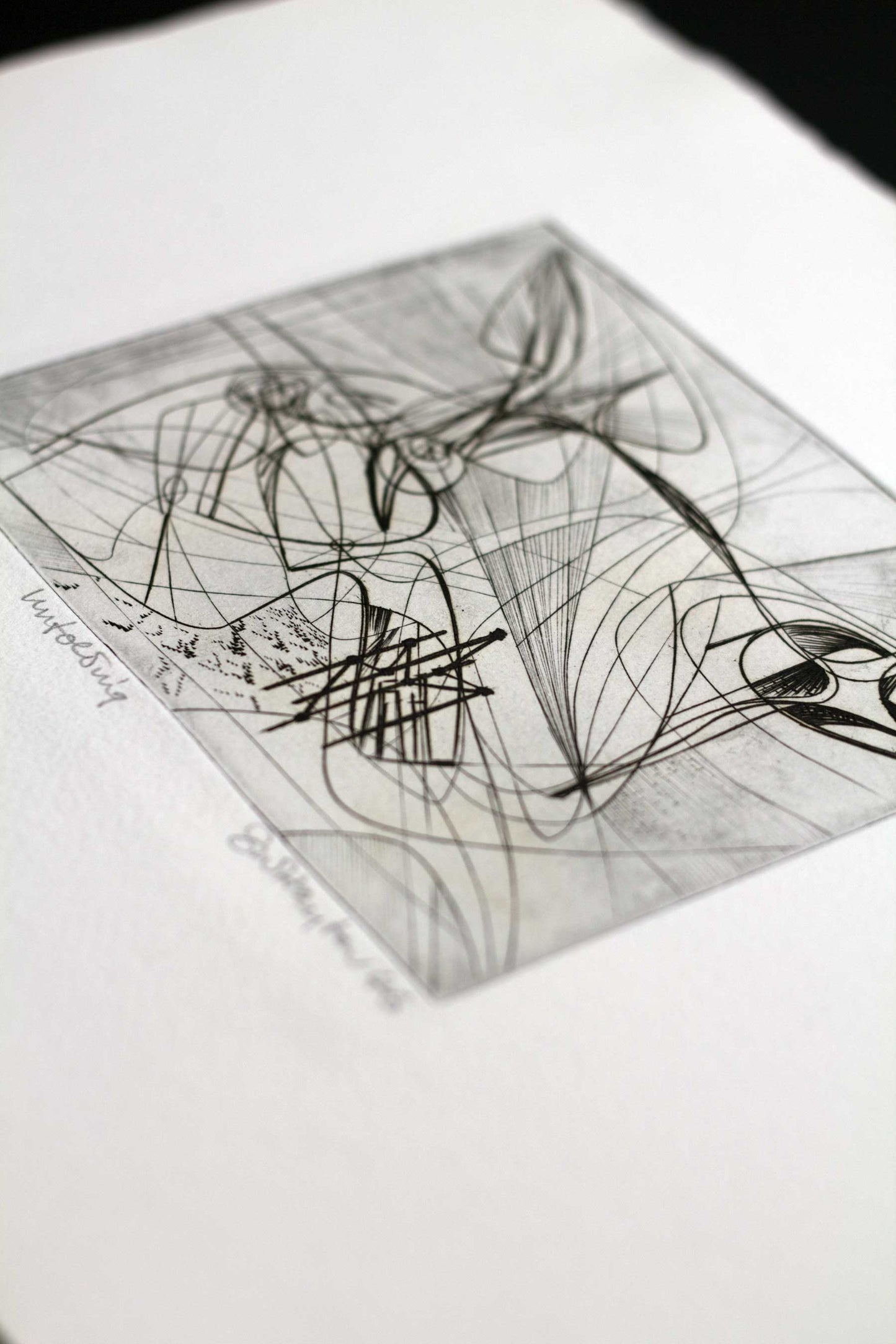 Stanley HAYTER Etching Hand SIGNED Ltd. Edition w/Custom Archival FRAME