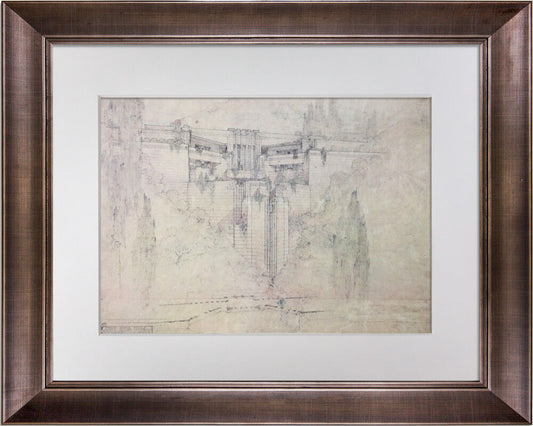 Frank Lloyd Wright Lithograph "Doheny Ranch.."