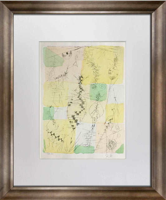 Paul KLEE Lithograph LTD Edition “Insekten" w/FRAME Included