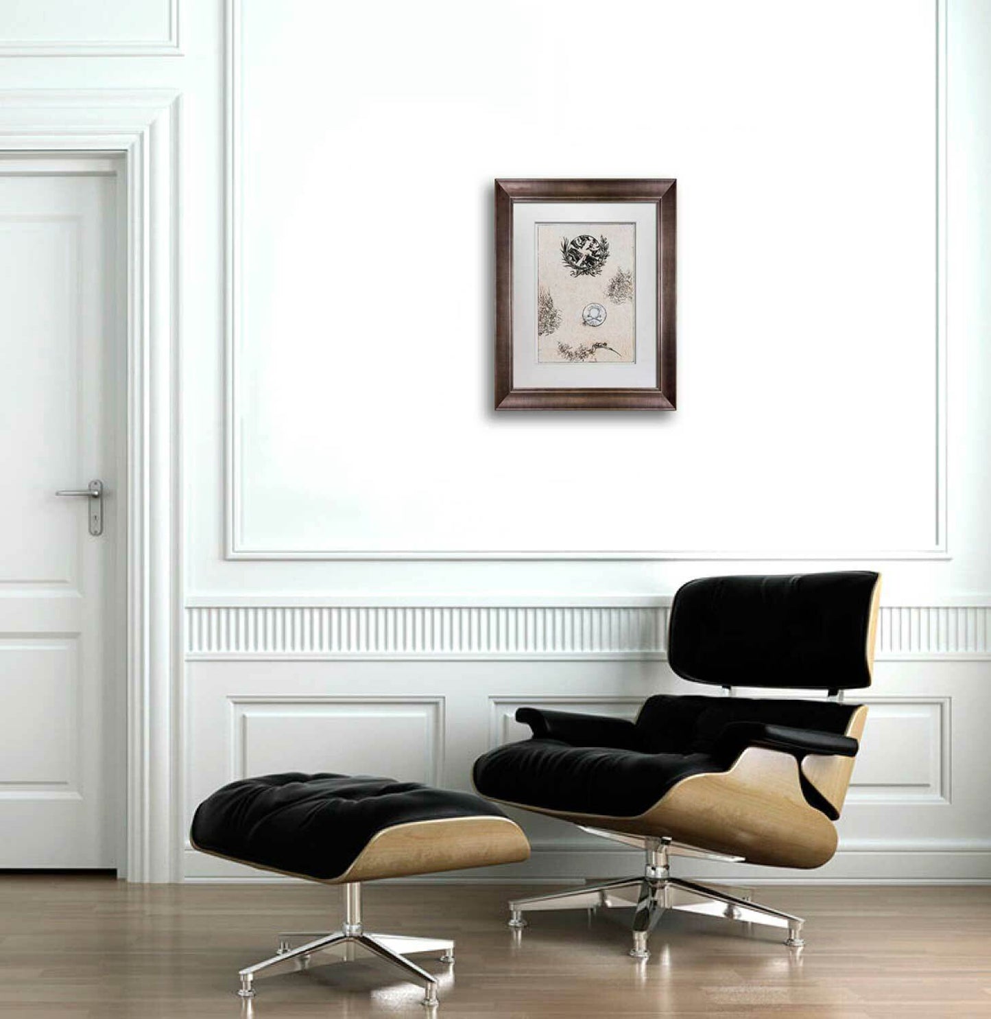 Max Ernst LITHOGRAPH Original Numbered LIMITED Ed. "All quiet on line" w/Frame