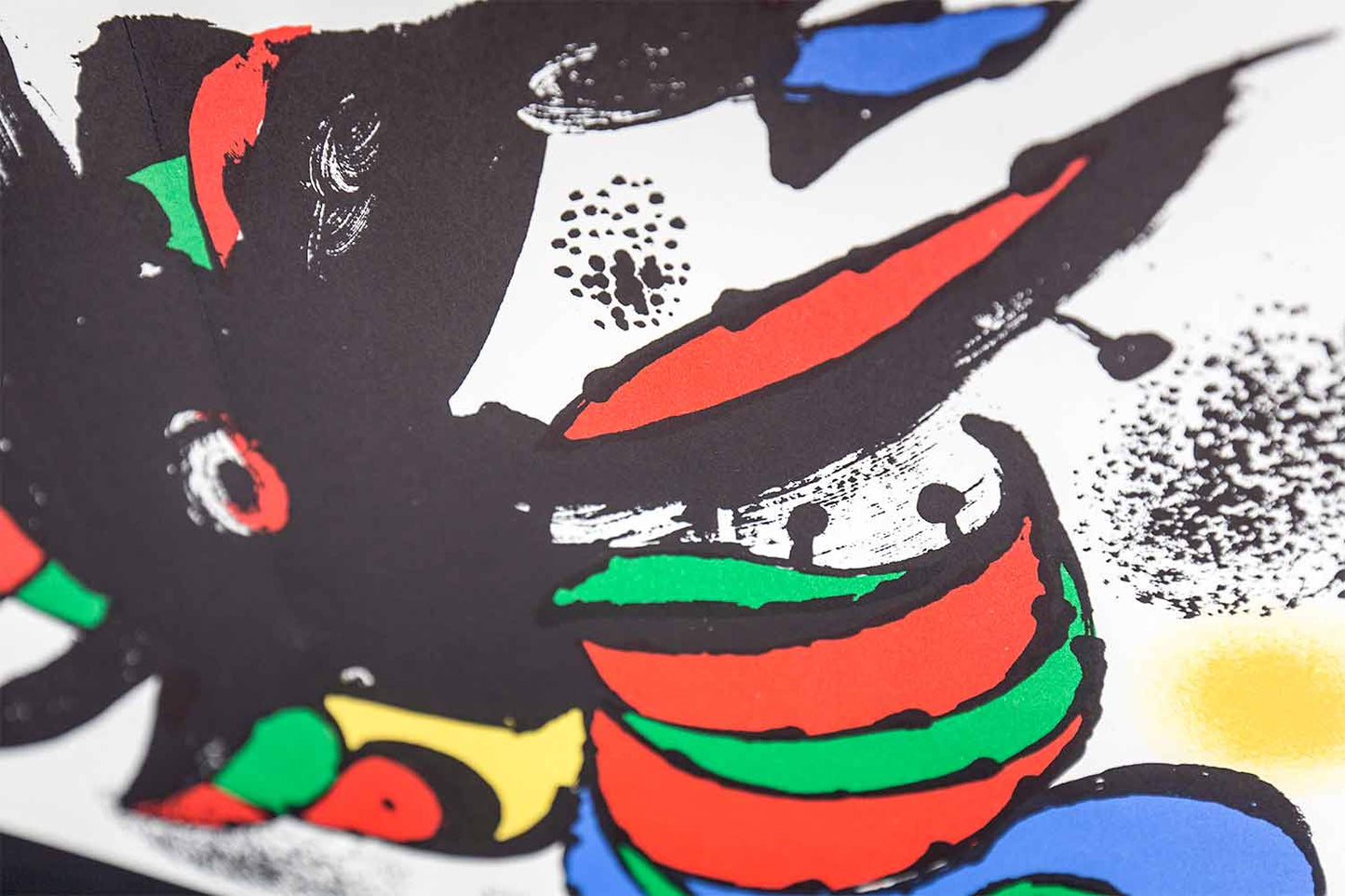 Joan Miro Original Color Lithograph 1976 in Custom Frame w/Cat. Ref. Authentication