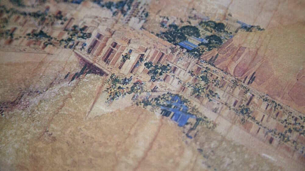 Frank Lloyd WRIGHT Lithograph LIMITED Ed. Winter RESORT Chandler, AZ w/Frame