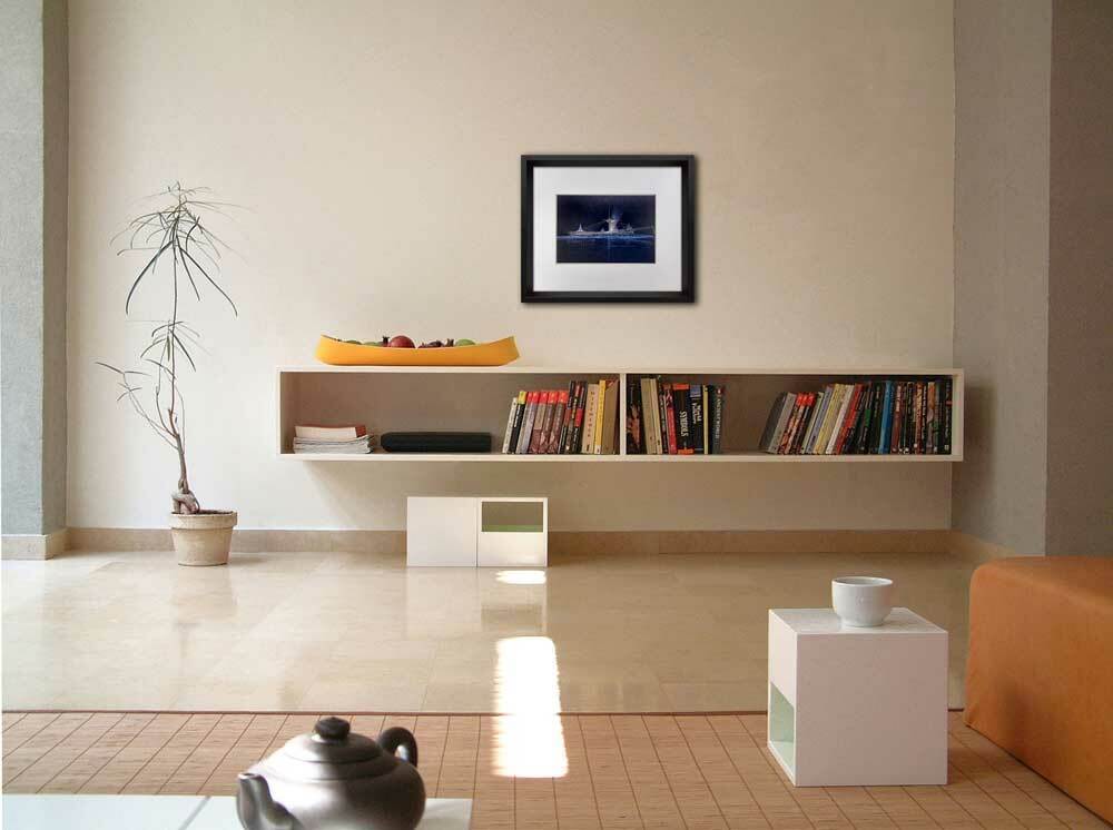 Frank Lloyd WRIGHT Lithograph #’ed Ltd Ed. Suspension Bridge Pittsburgh w/FRAME