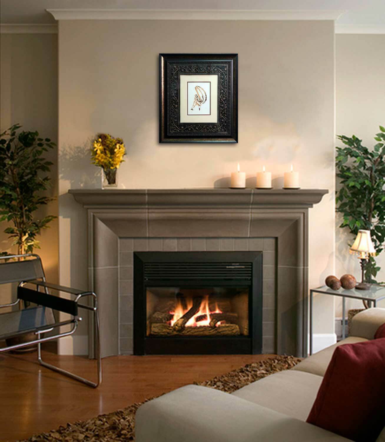 Max ERNST Lithograph ORIGINAL Limited Ed. "Nachwort" on Arches w/Archival Frame