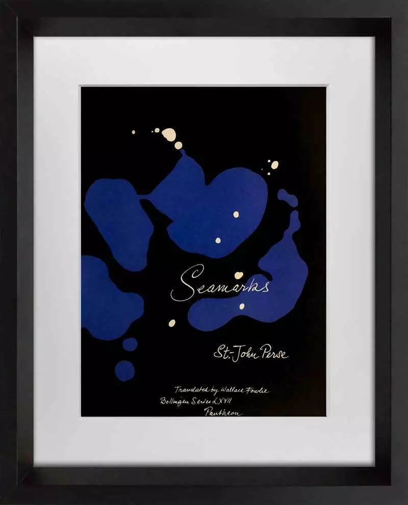 Paul RAND Original SERIGRAPH "Seamarks Book Design" Limited EDITION w/ Frame