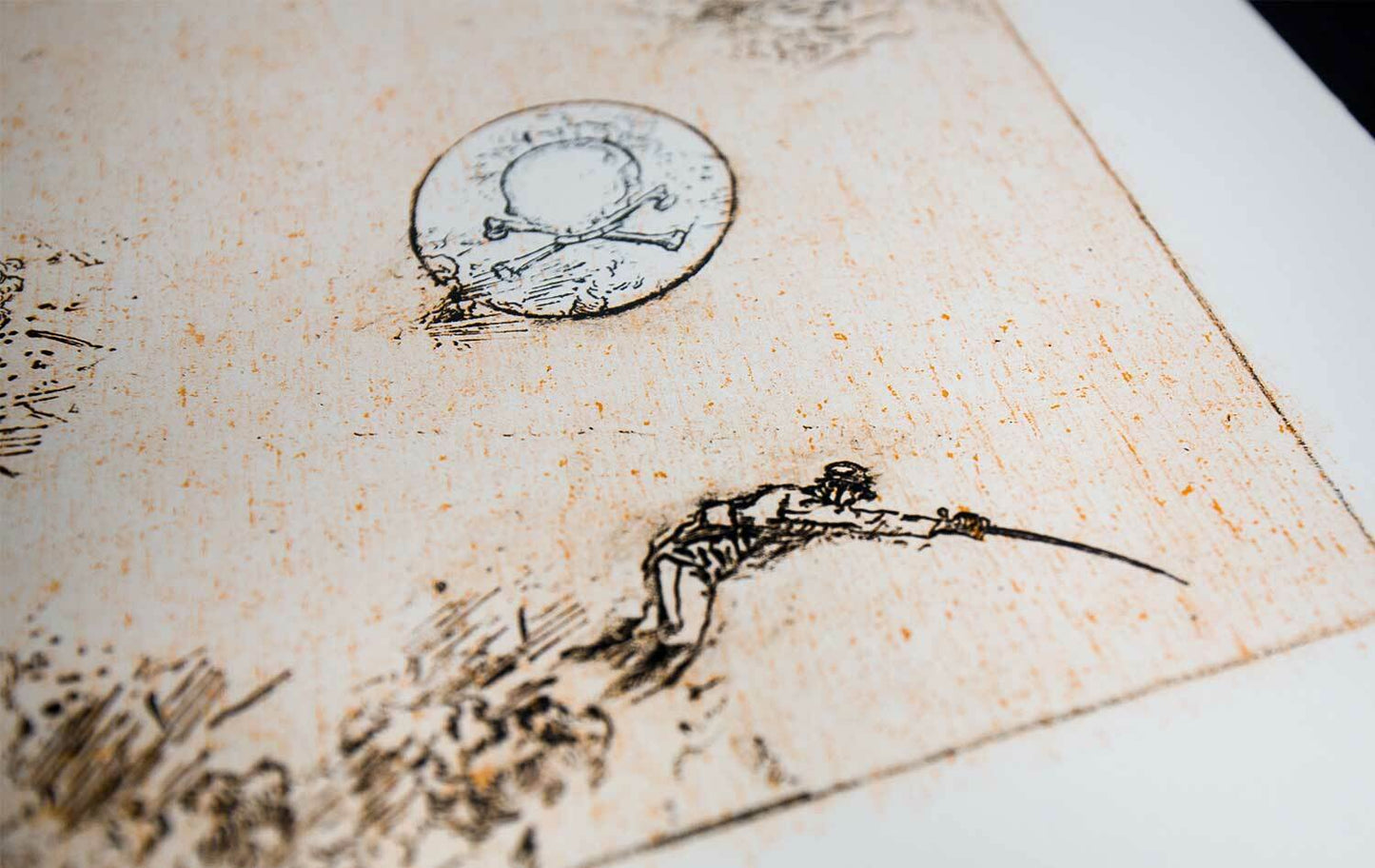 Max Ernst LITHOGRAPH Original Numbered LIMITED Ed. "All quiet on line" w/Frame