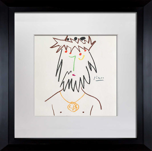 Pablo PICASSO Lithograph "CJC" Ltd. Edition. SIGNED Cat. ref. c116 w/Frame