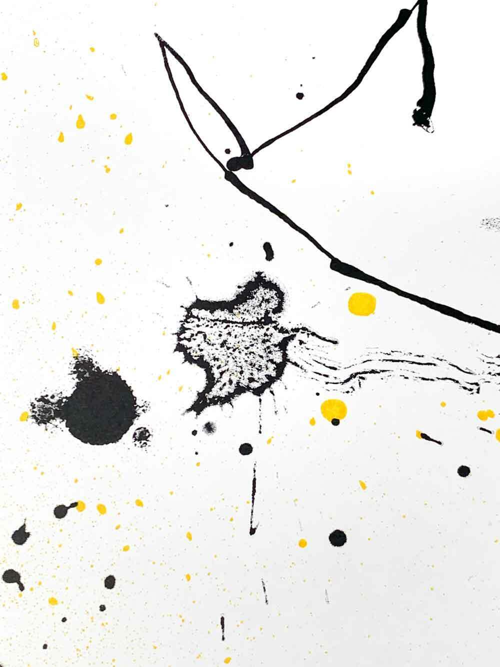 Joan Miro Original Triptych Lithograph, 1963