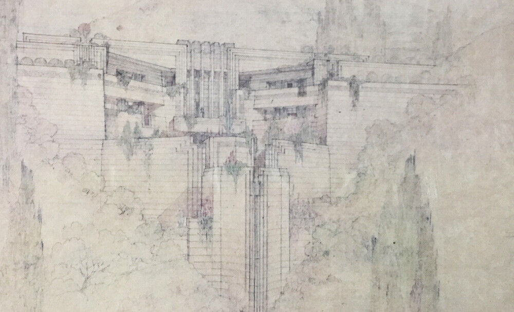 Frank Lloyd Wright Lithograph "Doheny Ranch.."