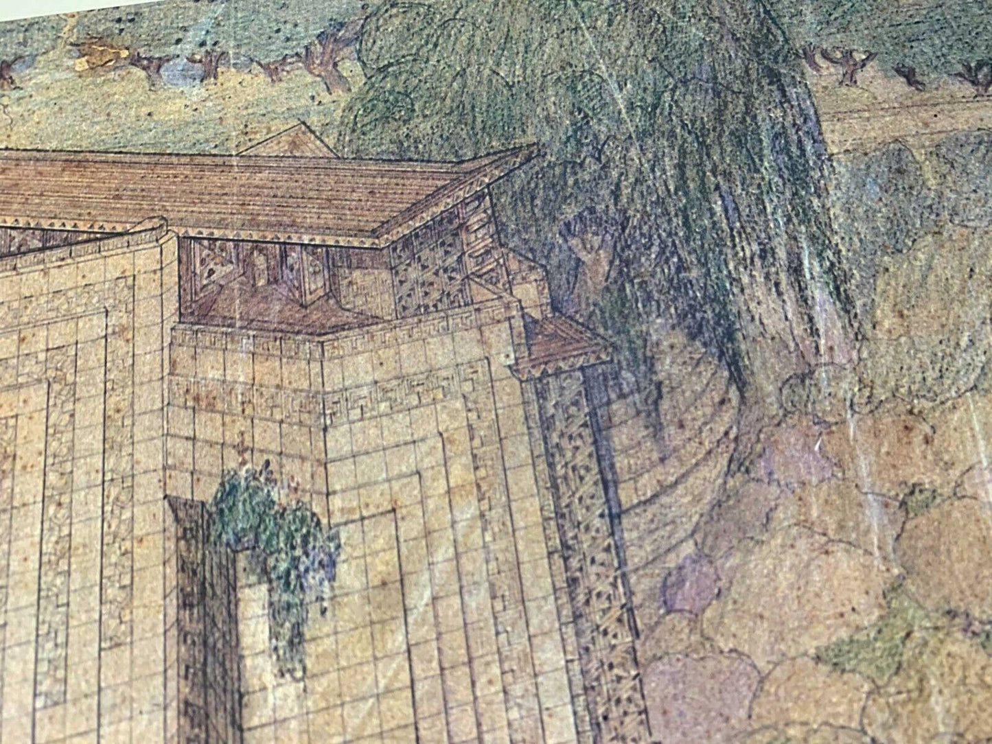 Frank Lloyd WRIGHT Lithograph "Kindergarten for Aline Barnsdall, LA.." 1923