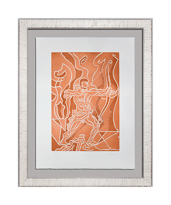 Andre MASSON ETCHING Hand SIGNED & Numbered "Arc" * Lt. Ed. no 89/120