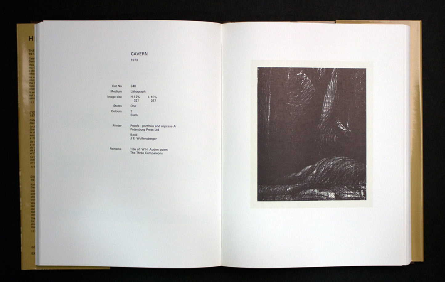 Henry MOORE Lithograph ORIGINAL "Cavern" Ltd. Edition w/Archival FRAME