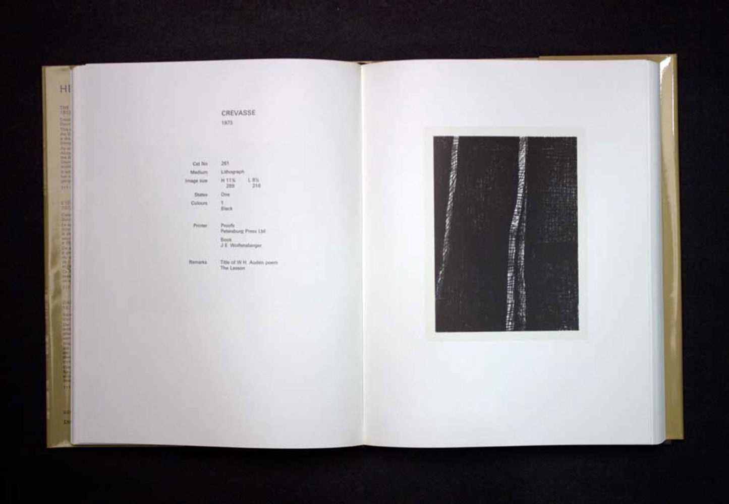 Henry MOORE Lithograph ORIGINAL Ltd. Edition "Crevasse" w/Archival Frame