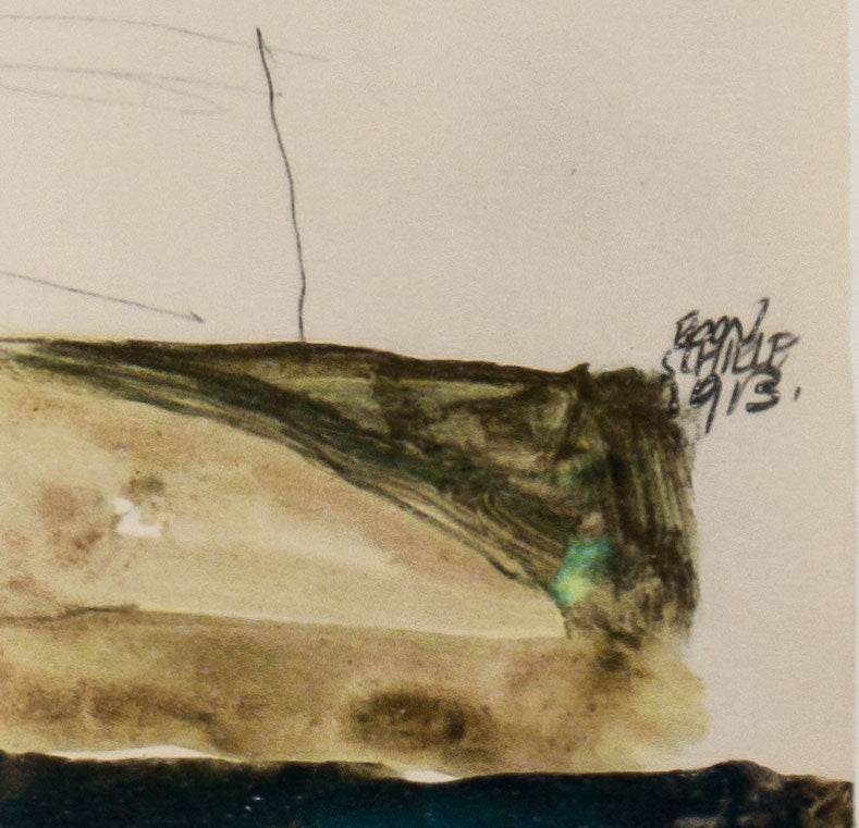 Egon Schiele Lithograph "The Bridge" 1913