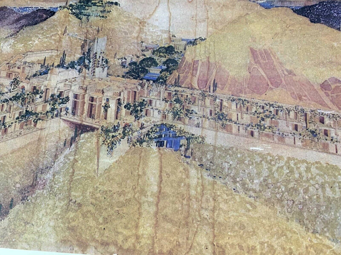 Frank Lloyd WRIGHT Lithograph LIMITED Ed. Winter RESORT Chandler, AZ w/Frame