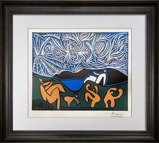 Pablo Picasso Original Linogravure en couleurs, Hand Signed