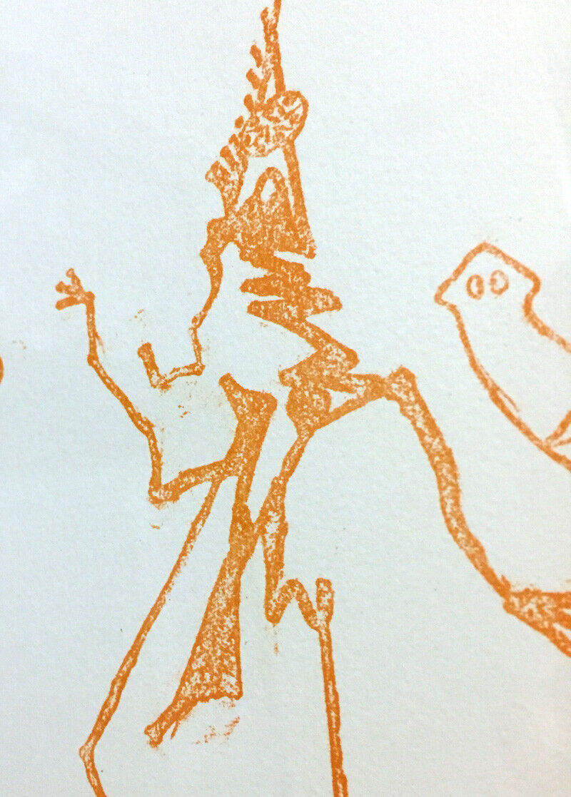 Max Ernst Original Color Stone Lithograph, 1970