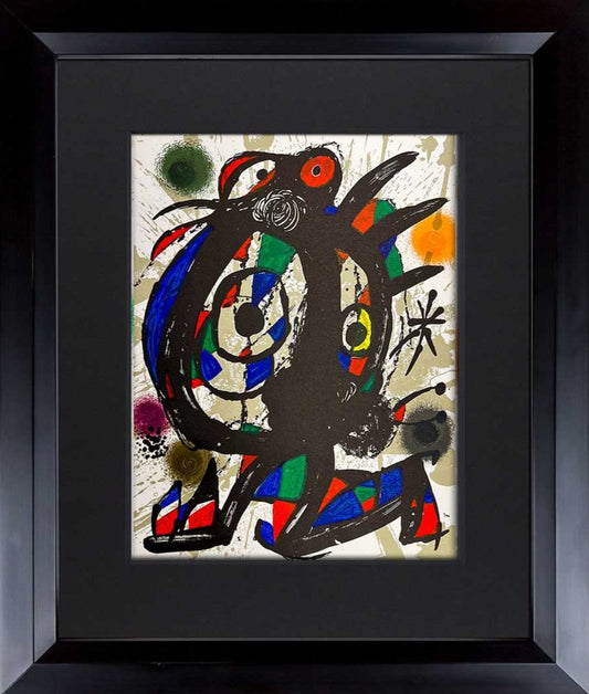 Joan MIRO Lithograph Ltd. Ed. ORIGINAL 1972 + Catalogue Ref: c160 w/frame included