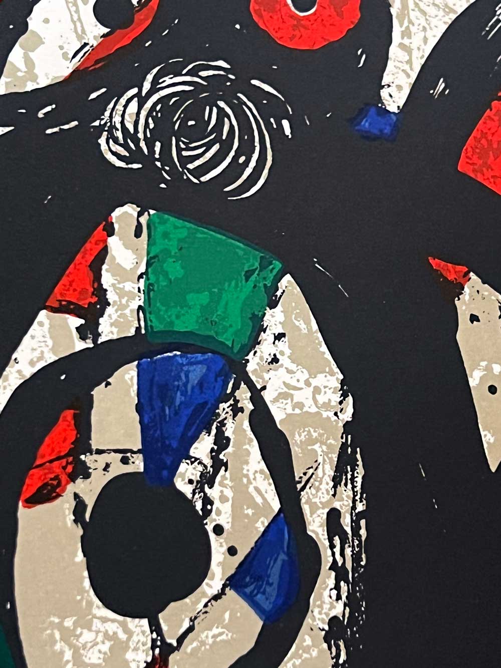 Joan MIRO Lithograph Ltd. Ed. ORIGINAL 1972 + Catalogue Ref: c160 w/frame included