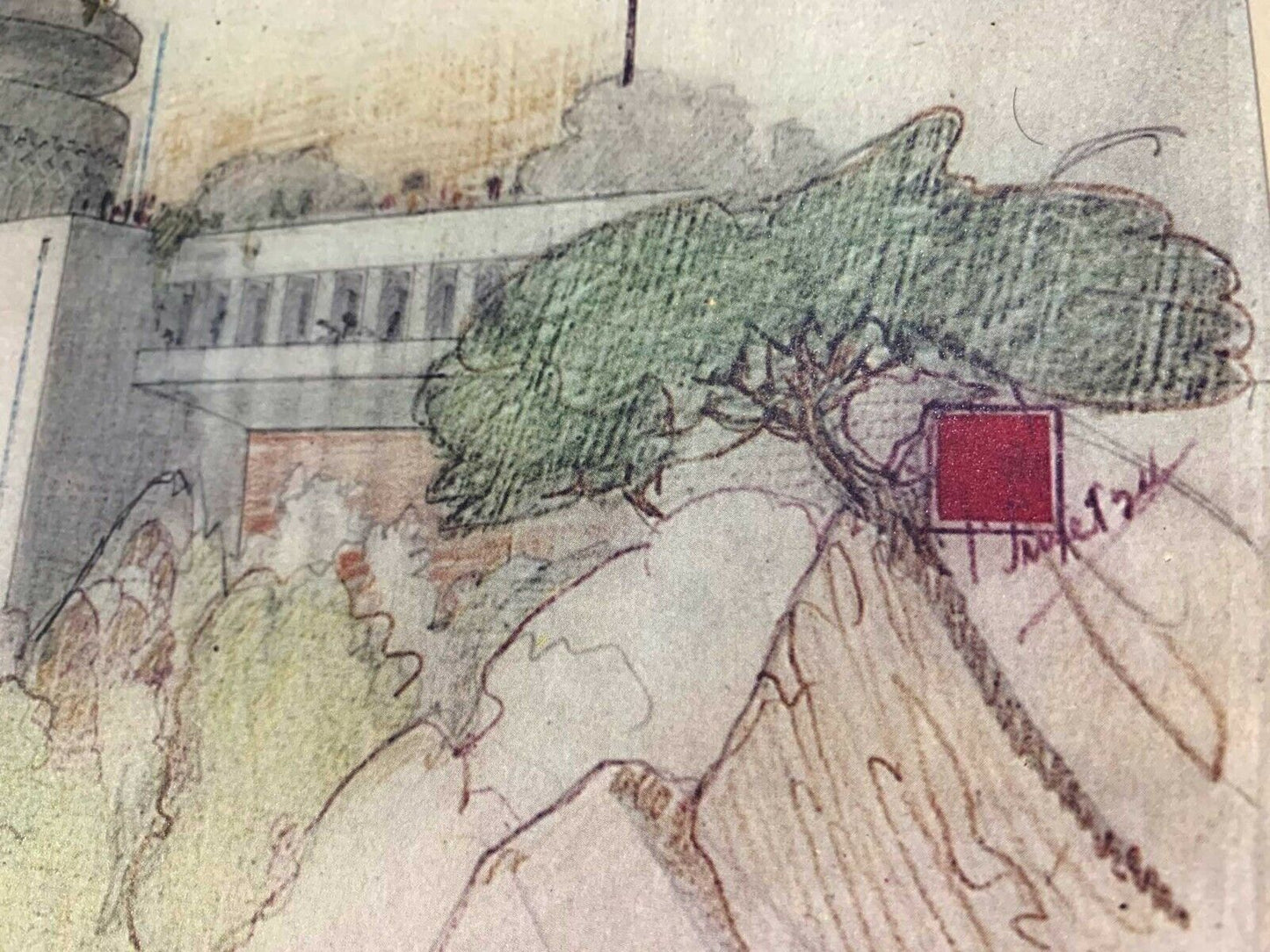 Frank Lloyd WRIGHT Lithograph #’ed LIMITED Ed. "Gordon Strong Planetarium"