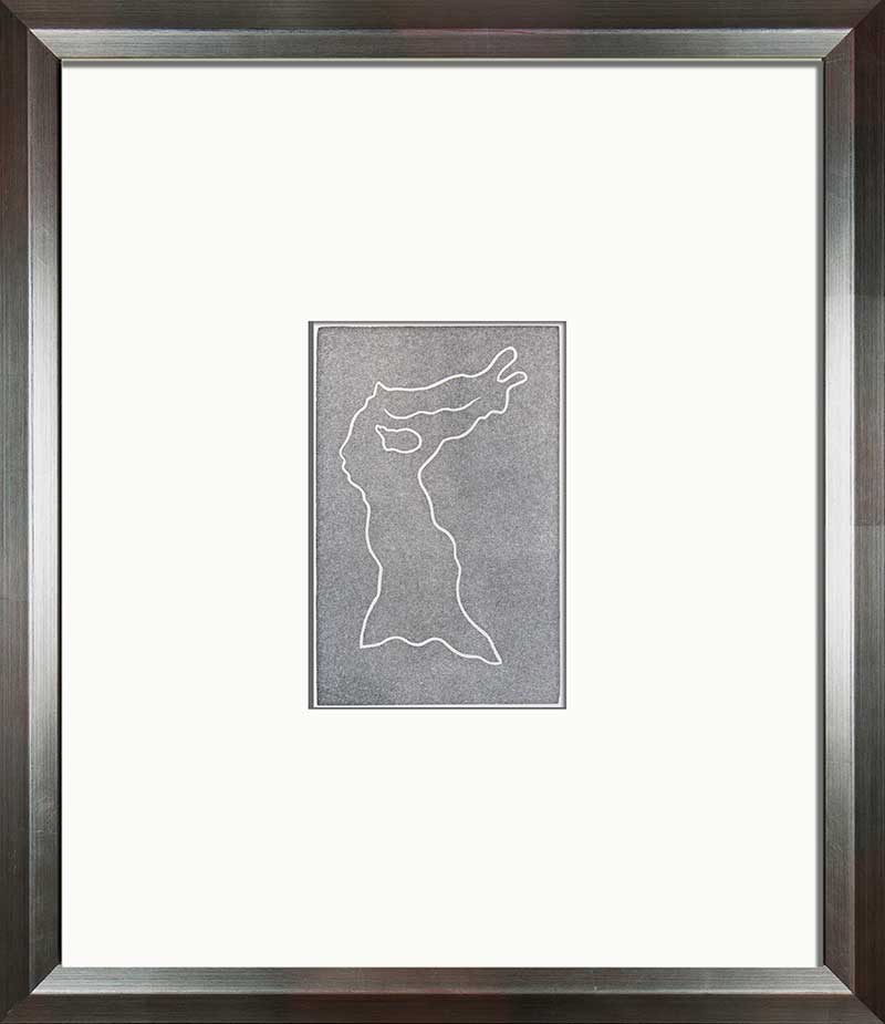 Jean ARP woodcut ENGRAVING “Multiple Woman V" Limited Ed. on RIVES w/Frame