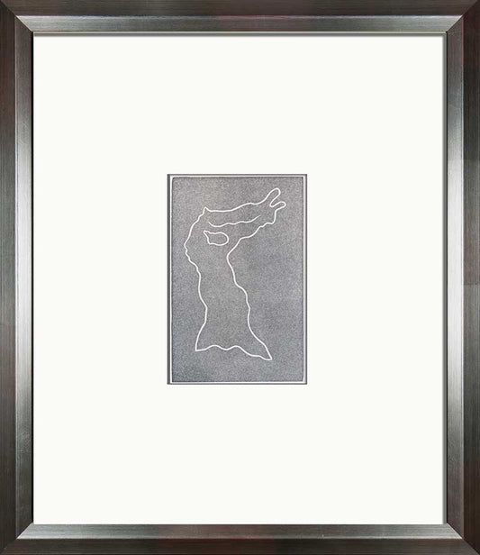 Jean ARP woodcut ENGRAVING “Multiple Woman V" Limited Ed. on RIVES w/Frame