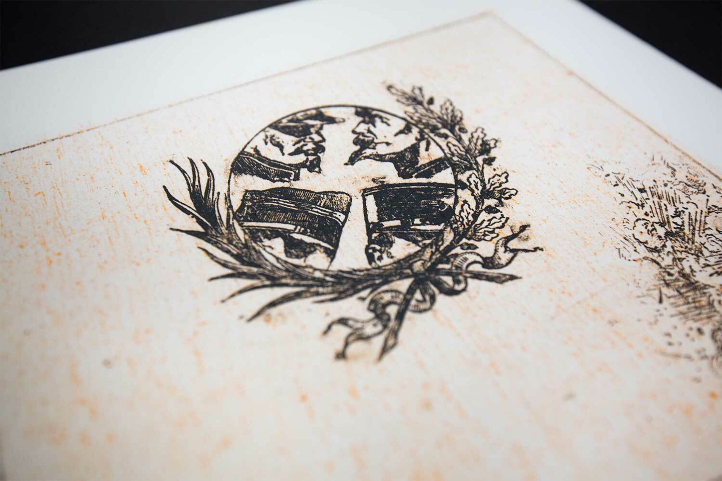 Max Ernst LITHOGRAPH Original Numbered LIMITED Ed. "All quiet on line" w/Frame