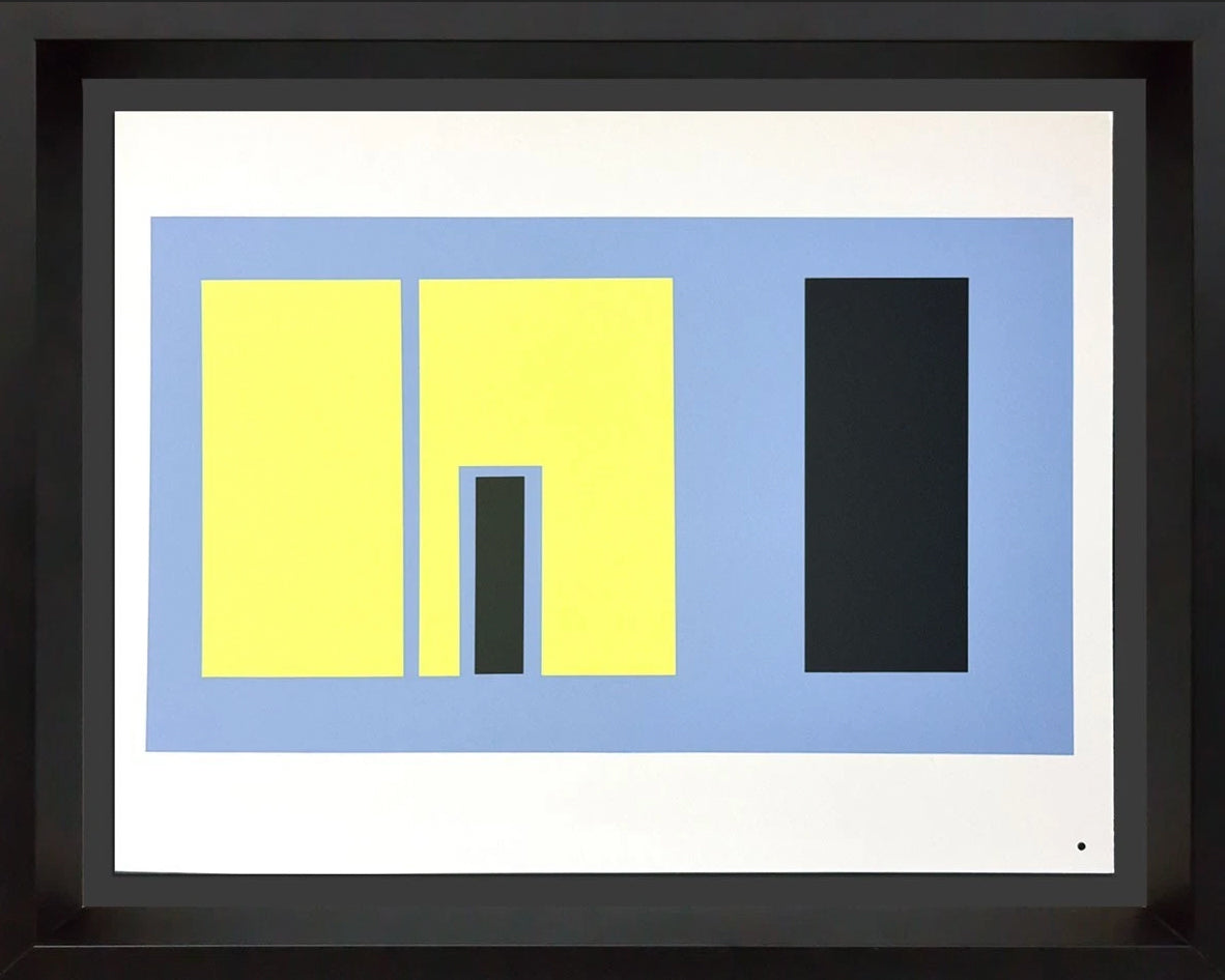 Josef Albers 1963 Silkscreen Set of 4 – Limited Edition, Framed