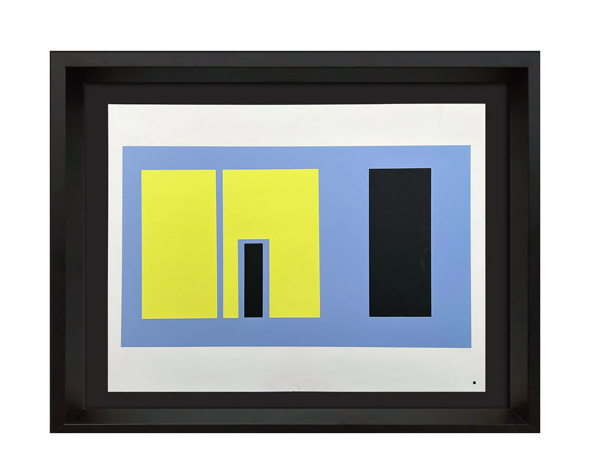 Josef ALBERS Original SILKSCREEN [XVIII-1a] LIMITED Ed. 1963 w/Archival Frame
