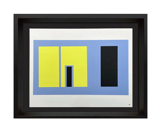 Josef ALBERS Original SILKSCREEN [XVIII-1a] LIMITED Ed. 1963 w/Archival Frame