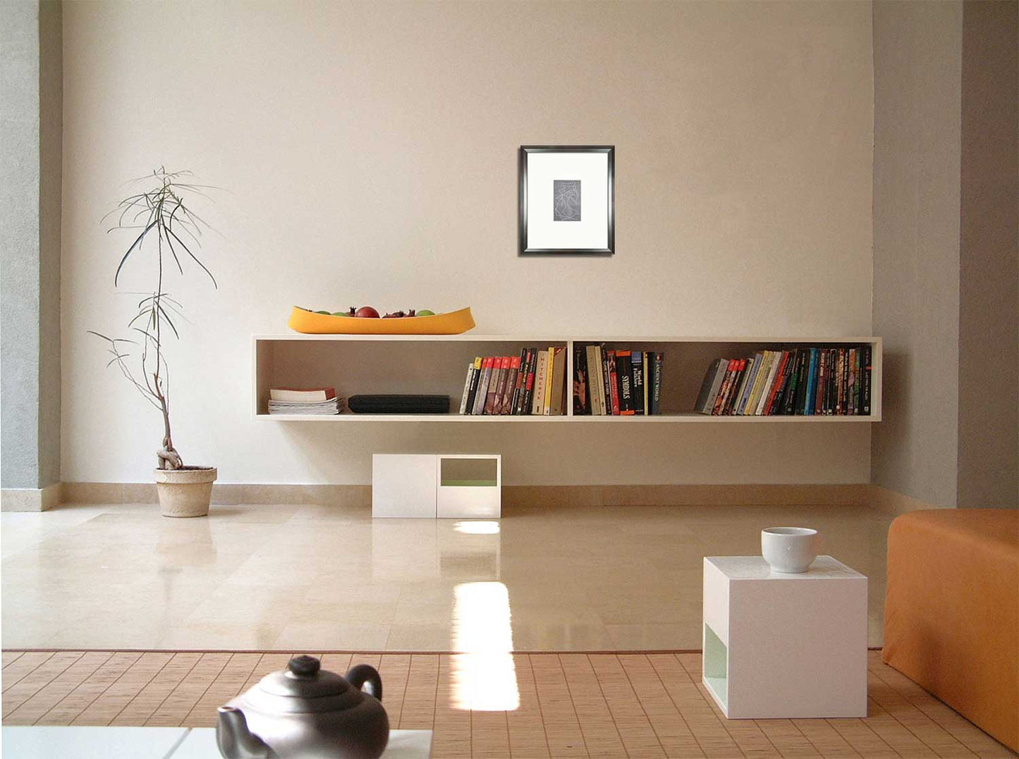 Jean ARP woodcut ENGRAVING “Multiple Woman III" Limited Ed. on RIVES w/Frame