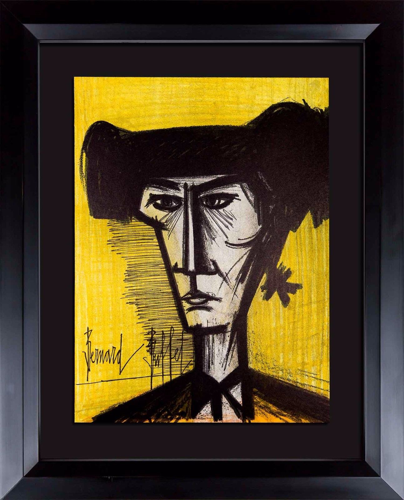 Bernard BUFFET Original LITHOGRAPH Limited EDITION - Torero 1967 w/Custom Frame