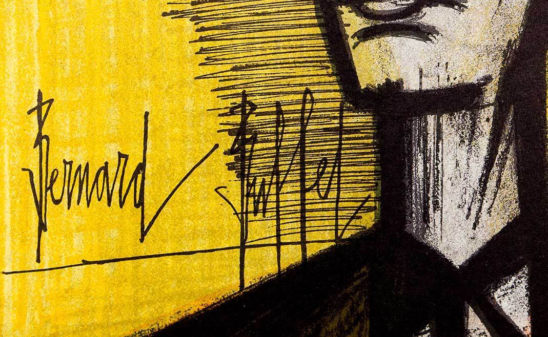 Bernard BUFFET Original LITHOGRAPH Limited EDITION - Torero 1967 w/Custom Frame