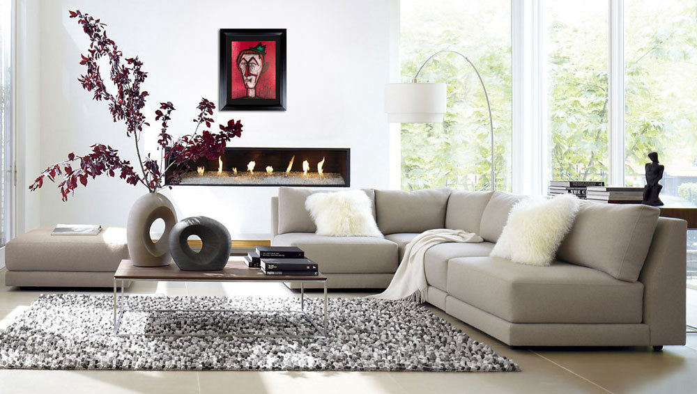 Bernard BUFFET Original LITHOGRAPH Ltd. EDITION - "The Clown on Red.." w/Frame