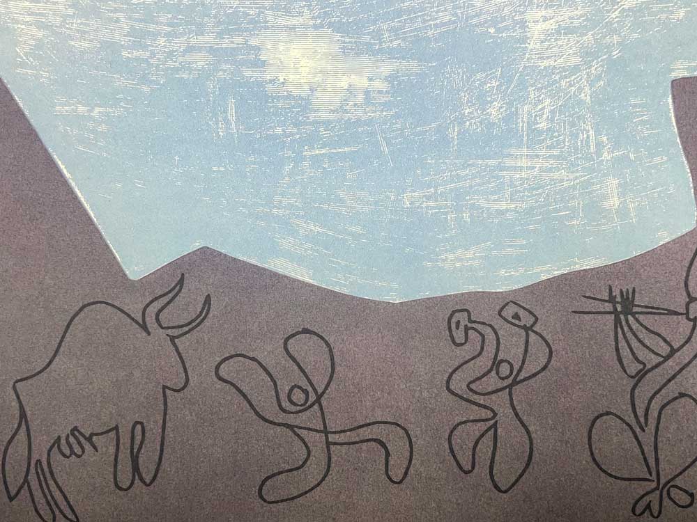 Pablo Picasso Bacchanale 1959 Signed Linocut | Original Limited Edition Framed Art