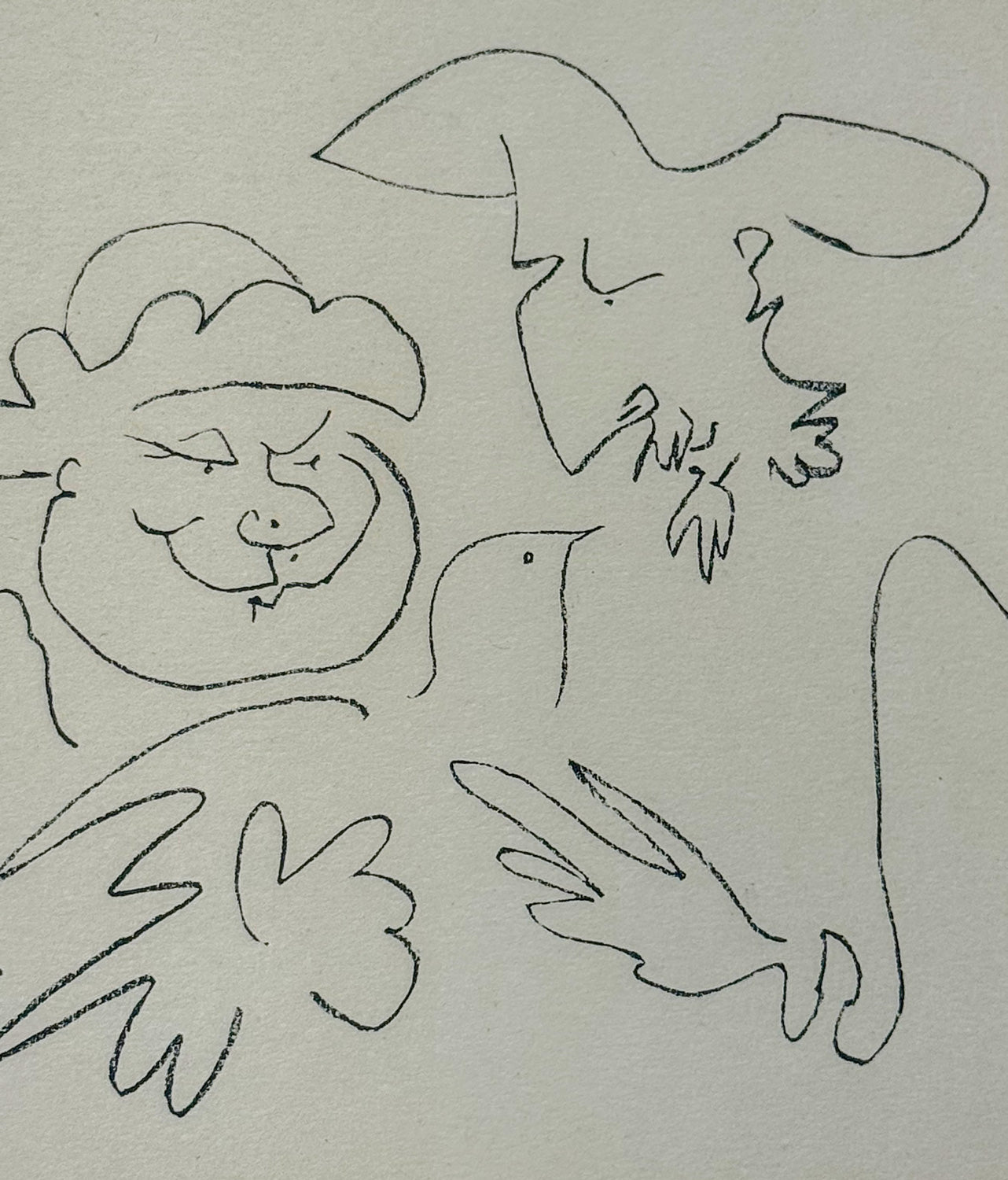 Pablo Picasso – Don Quichotte et Sancho Pança (1956) Mourlot Lithograph, Framed
