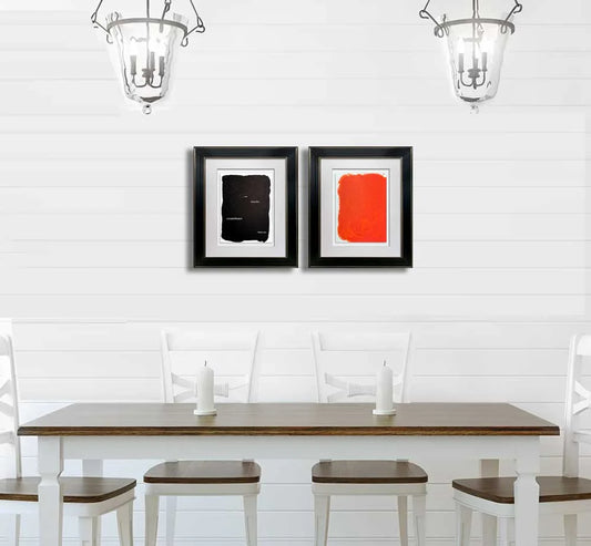 2 Joan MIRO Original Limited Ed. Lithograph 1971 (2pc Set) w/Frame included