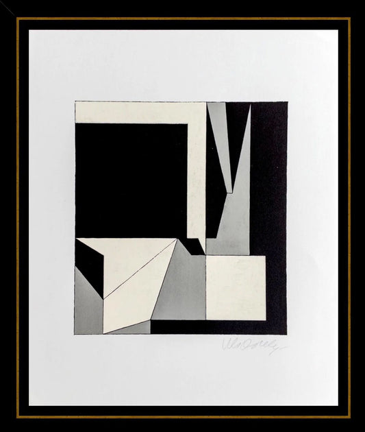 Victor Vasarely 1972 Lithograph – Hand Signed Limited Edition of 150, Framed