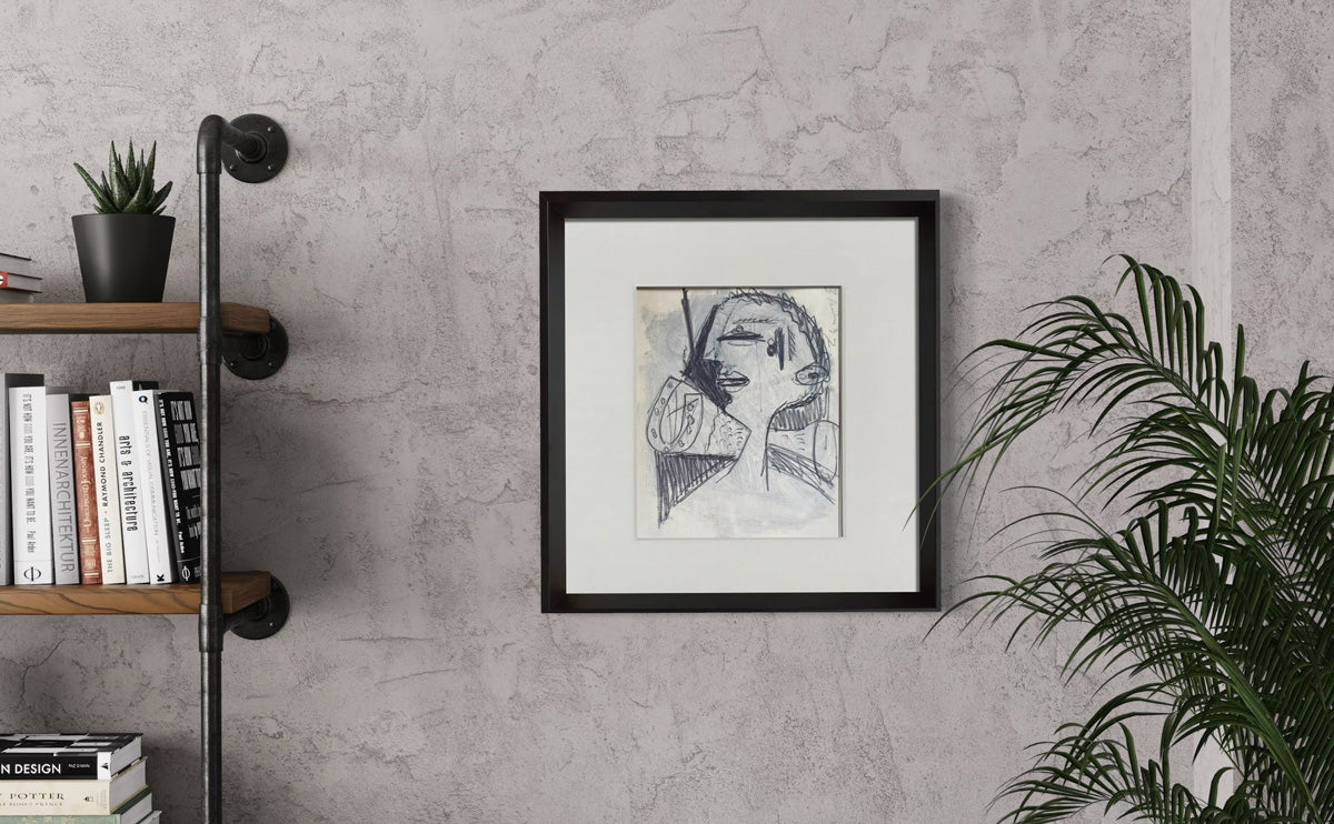 Pablo Picasso Guernica Head Study Limited Edition Lithograph Custom Framed COA