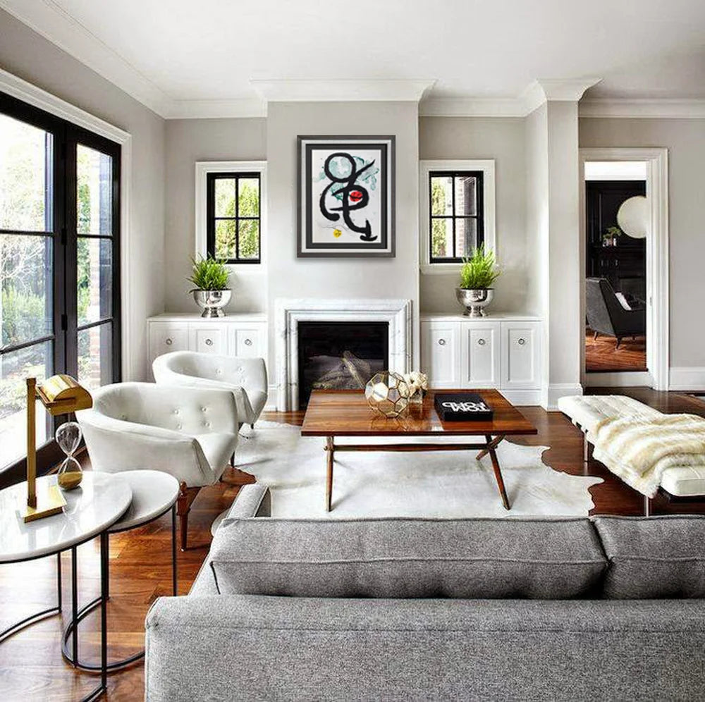 Joan MIRO Original COLOR Lithograph, Cat. Ref (c83) 1963 w/Custom Frame