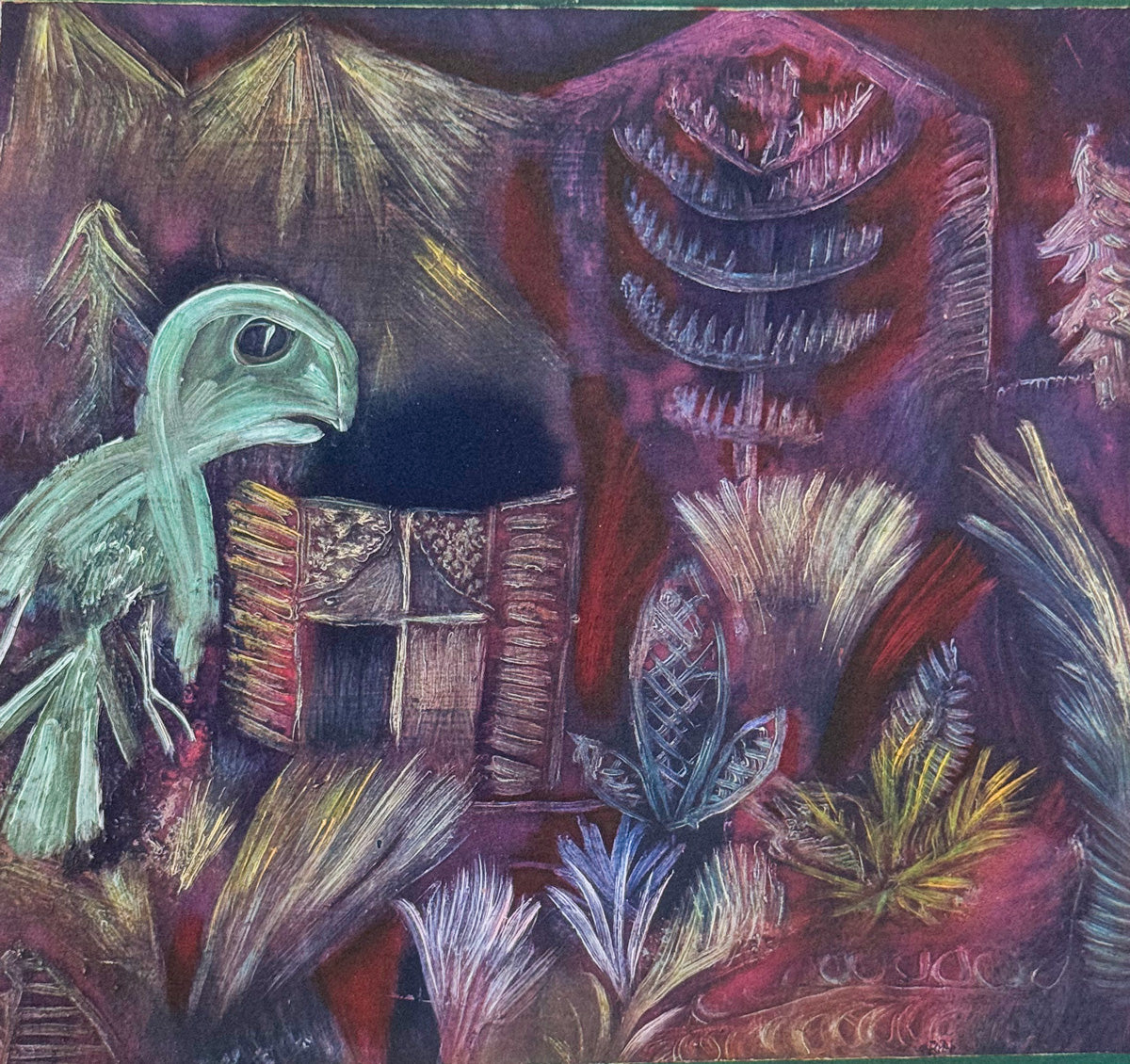 Paul Klee Limited Edition Lithograph "Tropical Twilight" Framed COA