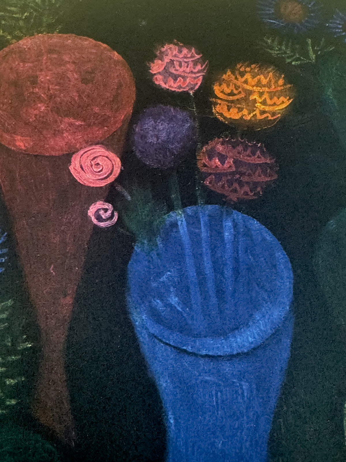 Paul Klee Flowers in Glasses 1940s Limited Edition Lithograph Custom Framed COA