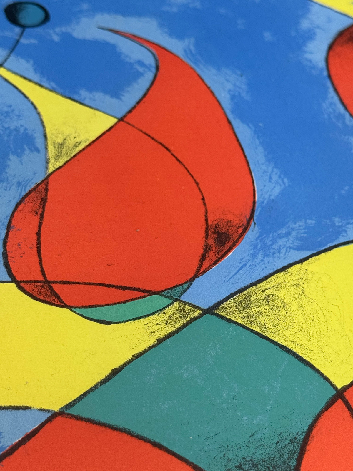 Joan Miro Original Color Lithograph 1956 Limited Edition Custom Framed COA