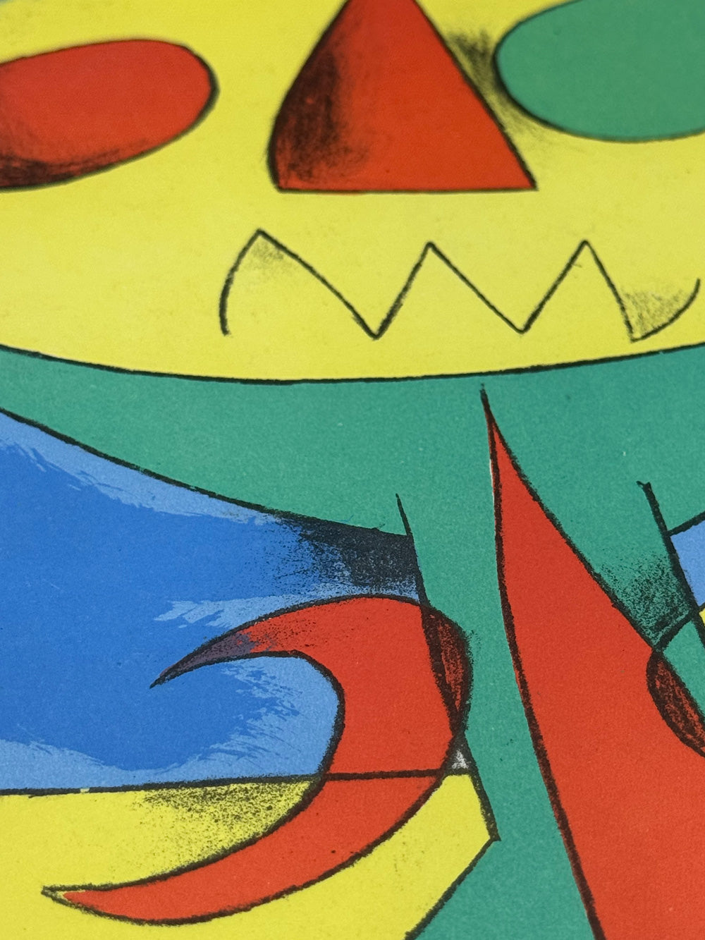 Joan Miro Original Color Lithograph 1956 Limited Edition Custom Framed COA