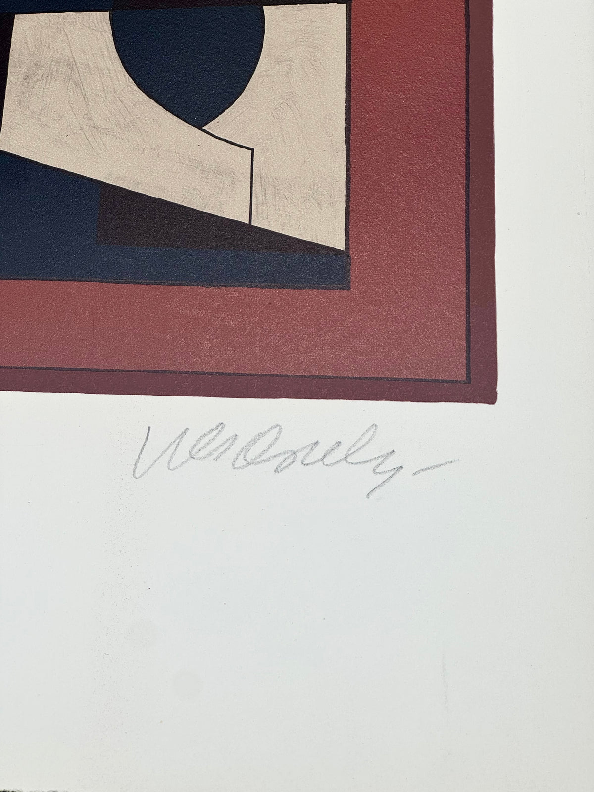 Victor Vasarely Signed Original Lithograph | Hand Signed Limited Edition of 150 | Custom Framed Op Art